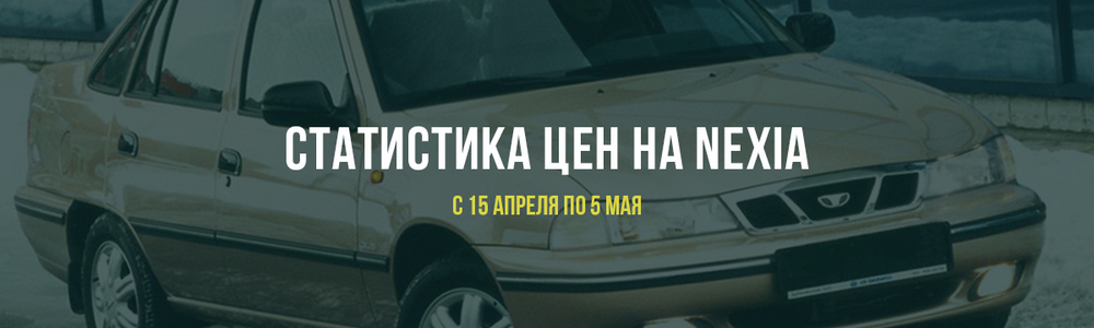 Статистика цен на Chevrolet Nexia c 15 апреля по 5 мая