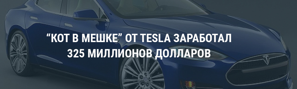 "Кот в мешке" от Tesla заработал 325 миллионов долларов за первую неделю предзаказов